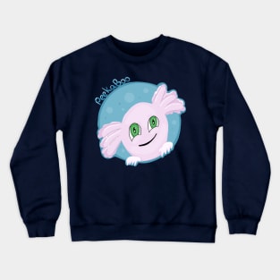 Peekaboo axolotl Crewneck Sweatshirt